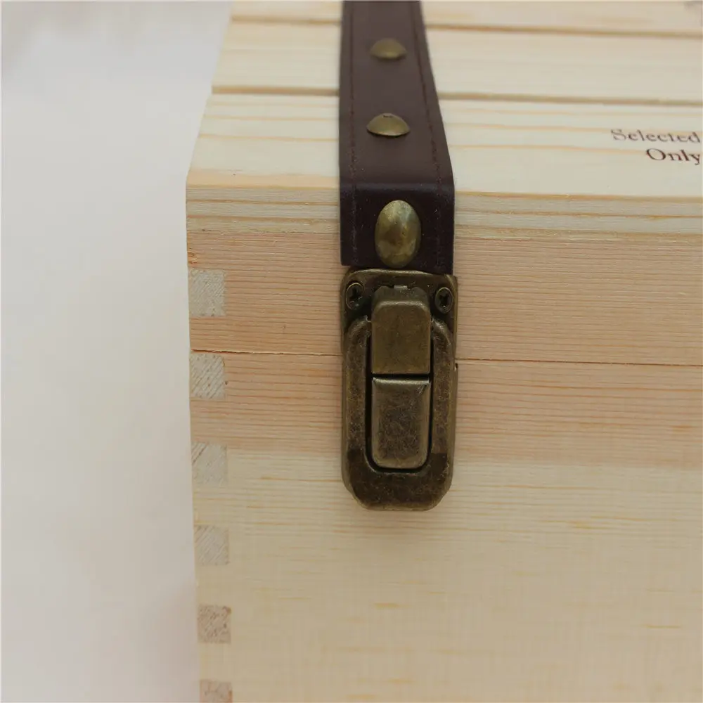handmade solid wood gift box wine packing box wooden box
