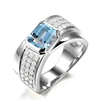Wholesale Blue Opal Men ring Gemstone 925 Sterling Silver Mesn Ring Gem