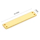 Custom Clothing Label Maker 4 Holes Metal Labels For Clothing