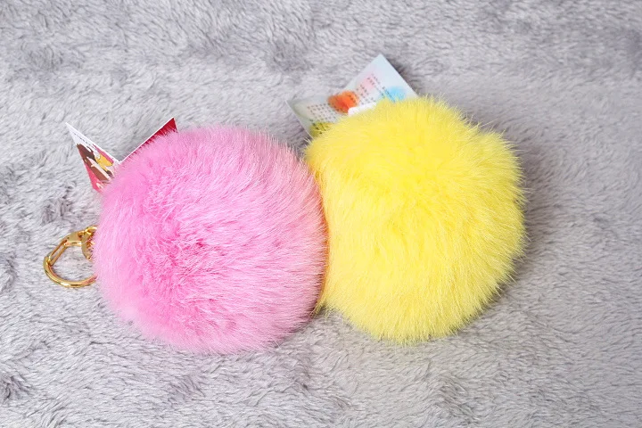 中国のウサギの毛皮ポンポンまみれ/衣服の付属品用ボール/keychian仕入れ・メーカー・工場