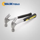 claw hammer with double color non-slip soft and tubular handle