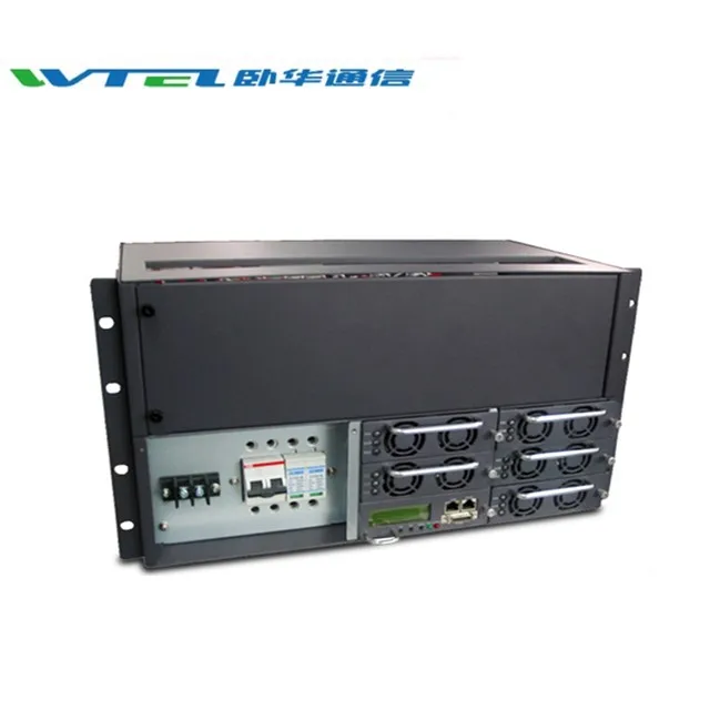W-TEL telecom Uso de montaje en Rack integrado fuente de alimentación 48 V telecom rectificador