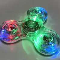 Clear LED Tri Fidget Hand Spinner