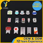 promotional custom flat stainless steel metal print logo paper clip