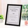 Black A4 Certification Photo frame/PS A4 picture frame Made In China