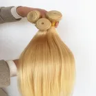 Free sample cheap 100% human 613 hair bundle, Blonde hair weave wholesale raw virgin remy Brazilian hair