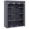 Portable Clothes Closet Wardrobe with Non-Woven Fabric shelf and Hanging Rod ,