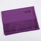 Women Christmas gift Blank color custom design scarf winter pure cashmere wholesale scarf hijab