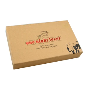 natural brown color kraft cardboard gift box packaging kraft box