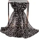 2019 New fashion long chiffon scarf wholesale Cute little animal cheap Printed lady scarves super September