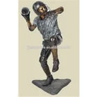 bronze statue american football player sculpture