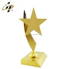 Metal Parts Trophy Best Selling Custom Design Your Own Logo Gold Plate Star Parts Oscar Metal Trophy