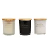 Wholesale Luxury Private Label Frosted Glass Jar Soy Scented Candle