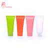 small MOQ 5ml 10ml 20ml 30ml white or colored empty plastic tube with screw cap in stock
