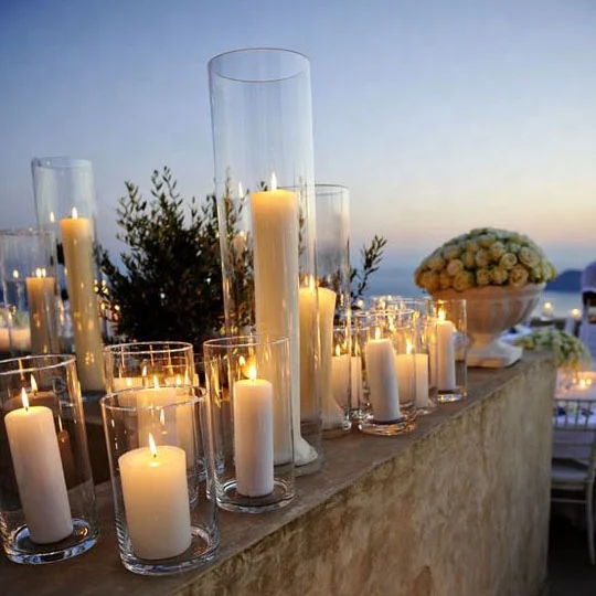 Hot Sale Clear Glass Tall Cylinder Vases Wholesale For Wedding