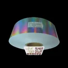 Manufacture custom temper evident hologram eggshell sticker paper jumbo rolls