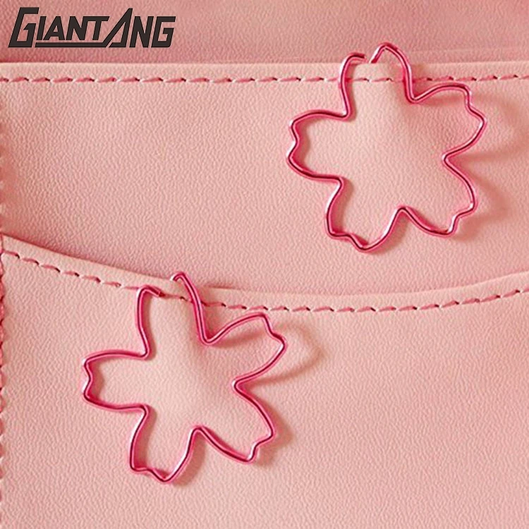 custom shape logo metal special shape flower paper clip