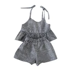 H3014/ Factory direct sale fashionable clothing set 2 piece formal suit for girls