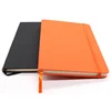 Wholesale A5 Cheap Pu Leather Cover School Diary Customised Logo Printing Ribbon Color Student Notebook With Elastic Band