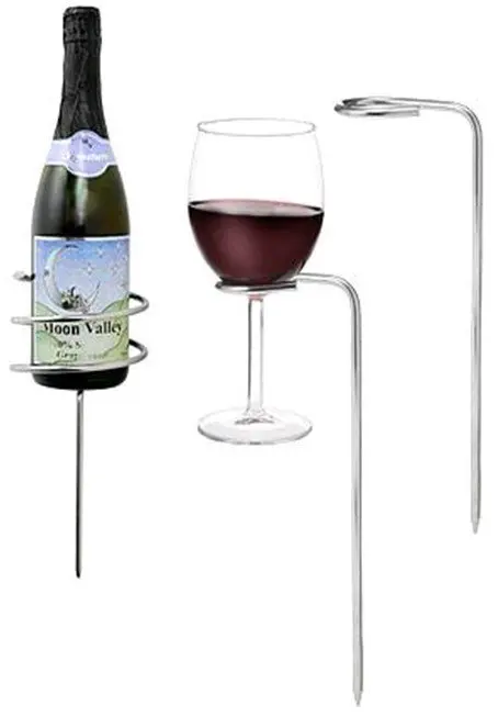 beach bag wine dispenser with stand