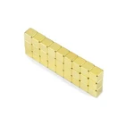 custom new design yellow color block shape servo motor neodymium magnet