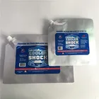 Reusable Liquid Food grade plastic fruit juice packaging bag Spout Pouch for energy drinking water in plastic bag