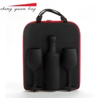High-grade Shockproof Eva Wine And Glass Carrying Case