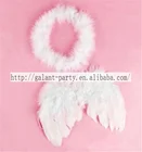 cute baby white angel wings feather for new year