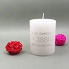 3*3 white wholesale candles discount pillar candle