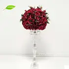 GNW CTRA 1708004 New fashion unique Artificial deep red Rose Romantic Wedding Table Decorative For Sale