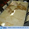 Semiprecious Backlit Stone Onyx Dining Table Top