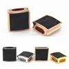 Genuine Python Leather Square Bead For Wrap Braided Macrame Bracelets Beads,10*10mm Charm Accessories
