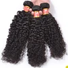 Wholesale factory price kinky curly clip in hair extensions gray hair