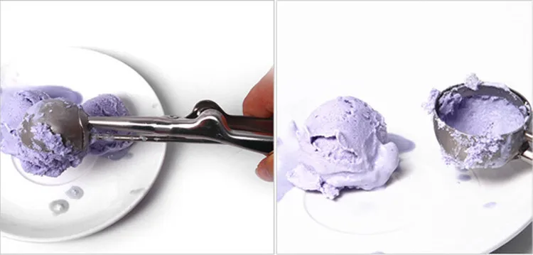 3 Pcs Stainless Steel Ice Cream Scoop Practical Ice Cream Stacks Tools Eco-Friendly Small Middle Large Spoons
