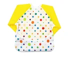 Hot sale easy clean waterproof baby sleeved bib
