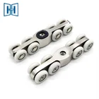 120kg aluminum alloy /stainless steel 201 visible hanging door rollers for wood door