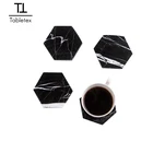 Tabletex promotional wholesale personalized reusable custom drink bar beer wipeable hexagon blank printed coaster