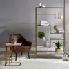 Modern design home marble and metal art floor-to-ceiling partition book shelves