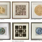 Ceramic White Flower With PS Frame Glass 3d Shadow Box Wall Art Home Decor
