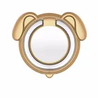 dog shape colorful metal ring phone holder