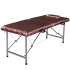 2# portable massage table beauty bed flannelette cover stainless steel fram