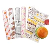 biodegradable sandwich burger wax wrapping paper greaseproof hamburger food grade packaging paper