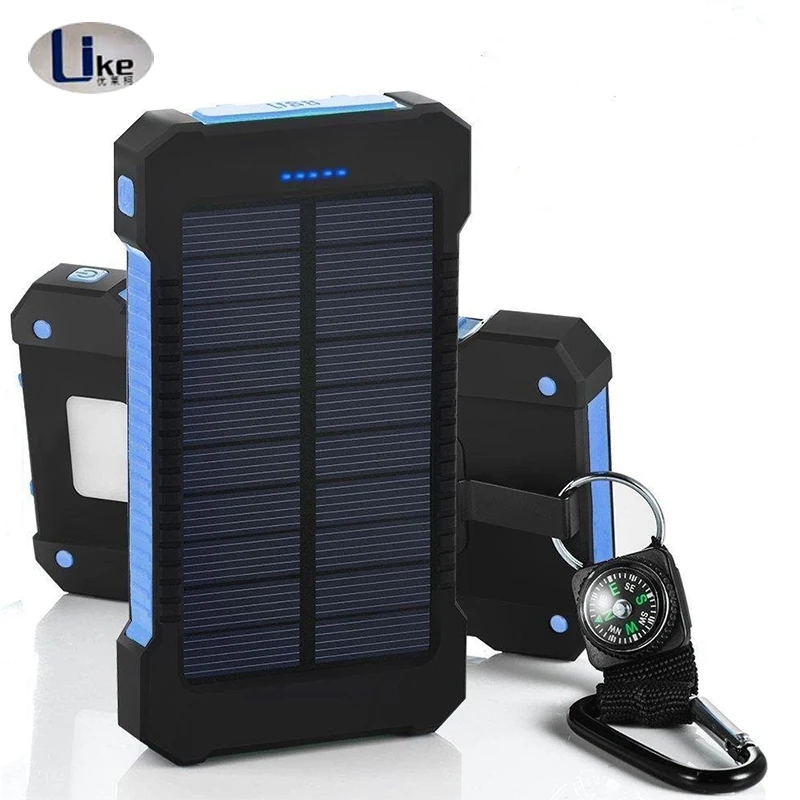New Products 2018 Dual USB Port Waterproof Solar Power Bank New 10000mAh Power Bank - ANKUX.COM