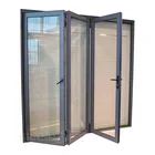 China customized small size sliding aluminium toilet folding door in pakistan