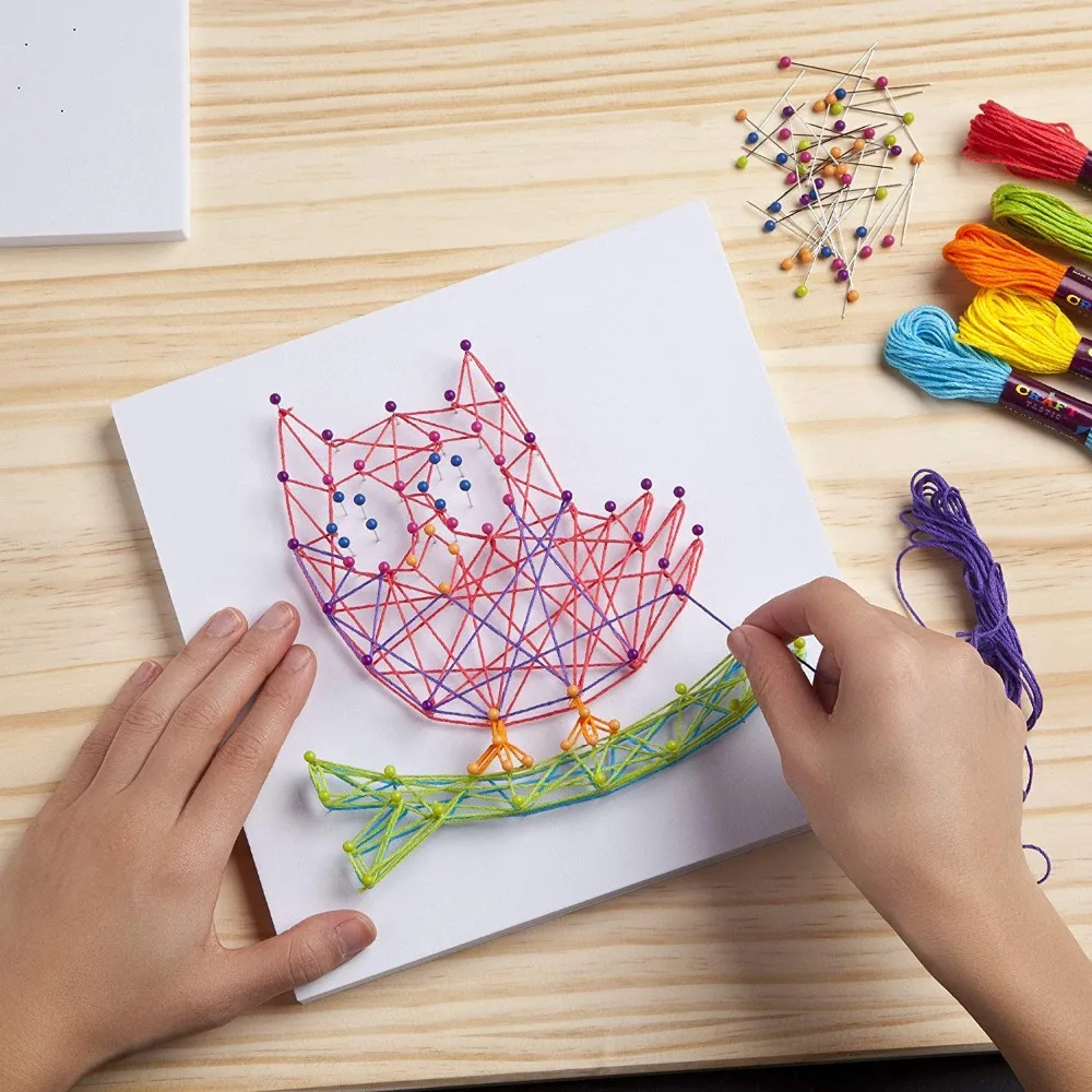 diy gift craft string art kit for kids