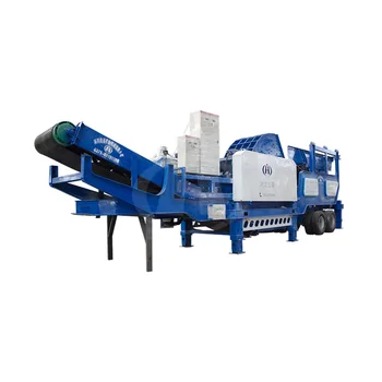China Good Quality Mobile Cone Crusher Roller River Stone Portable Crushing Line