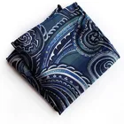 100% polyester bow tie pocket square packaging Hot style fashionable paisley wholesale Men's printed handkerchief