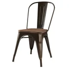 Gun metal bistro industrial style chair EX-01
