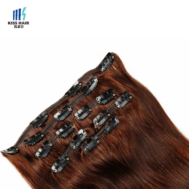 china human hair clip in weft