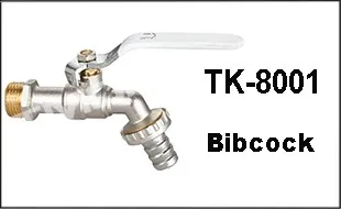 wash basin polo bibcock for water iron handle 1/2" 3/4" hose cock garden tap copper core nickel plated chrome bibcock in OUJIA